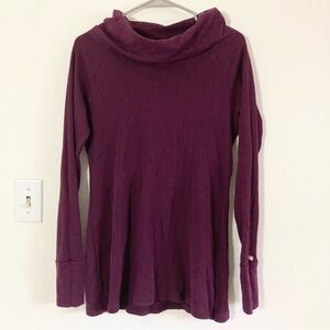 Columbia Cowl Neck Base Layer Thermal Plum